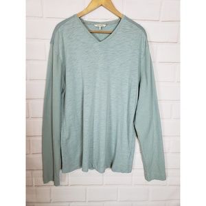 Calvin Klein Jeans Dusty Blue V-Neck Shirt Size XL